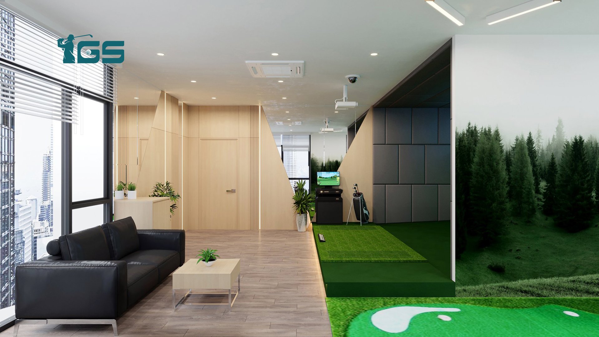 Sân golf mini trong nhà