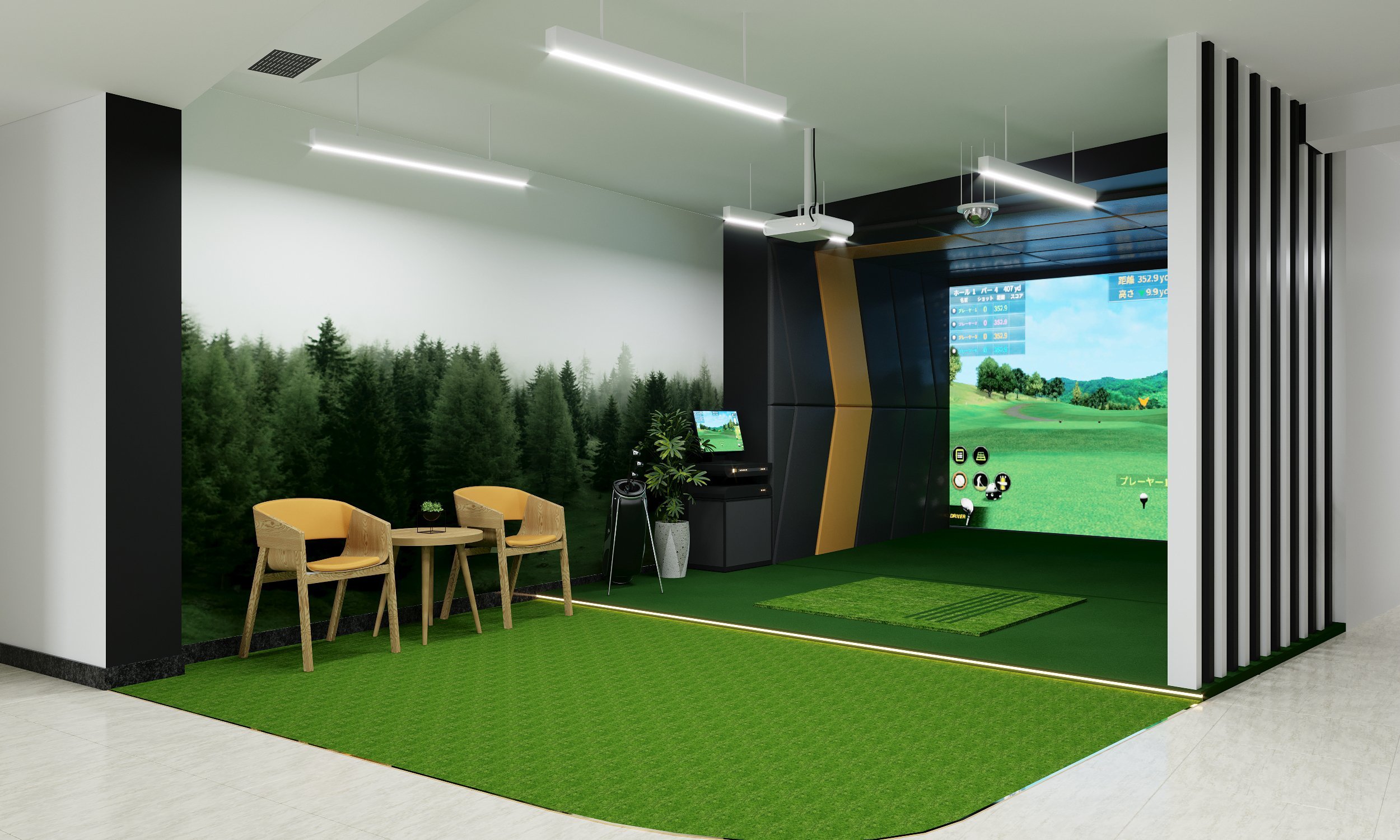 Phòng tập golf 3D Evergolf Studio