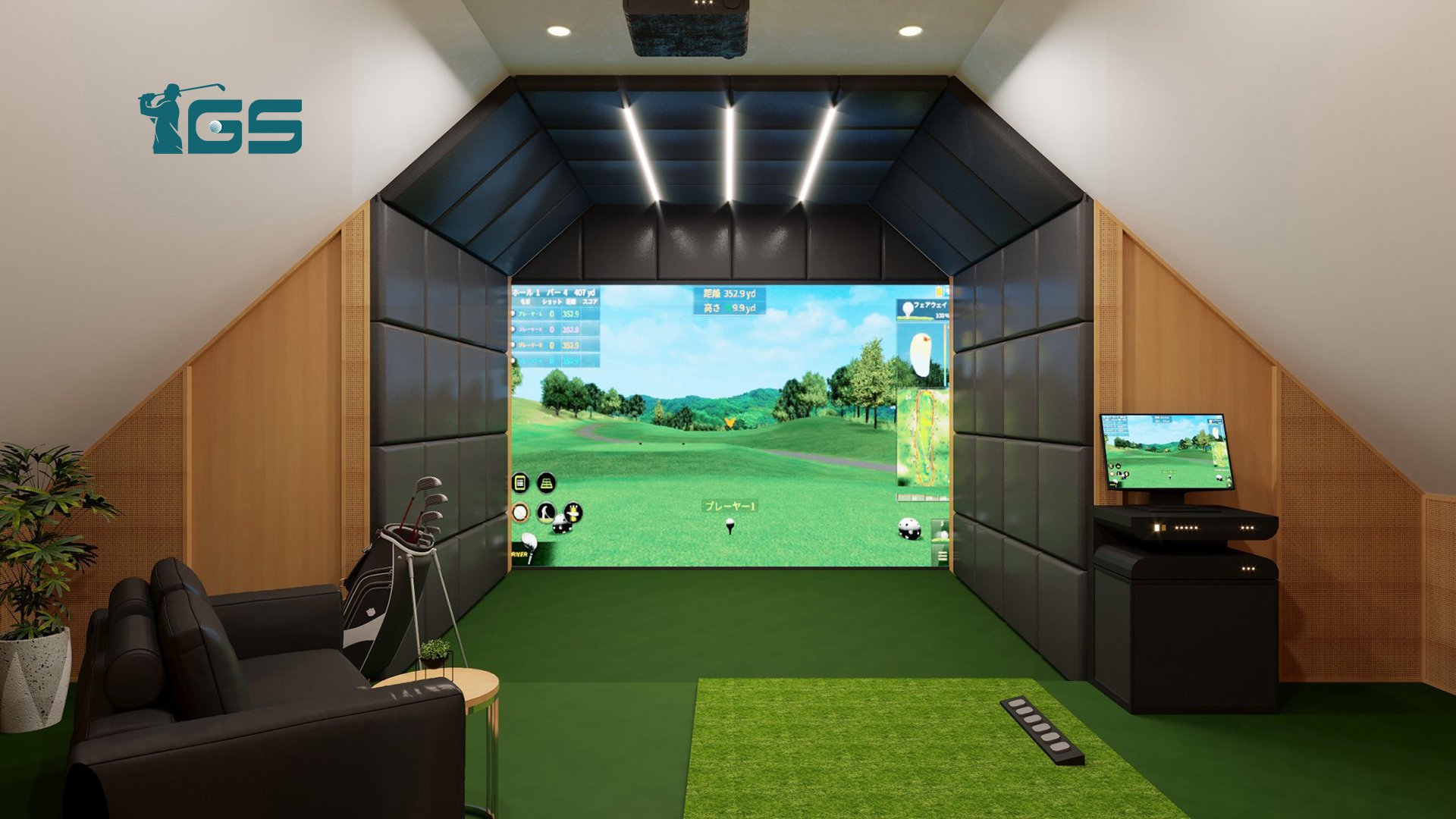 Kích thước tiêu chuẩn của phòng golf 3D tối thiểu là bao nhiêu?
